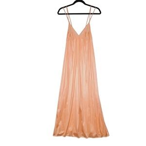 Maidenform Peach Satin Nightgown